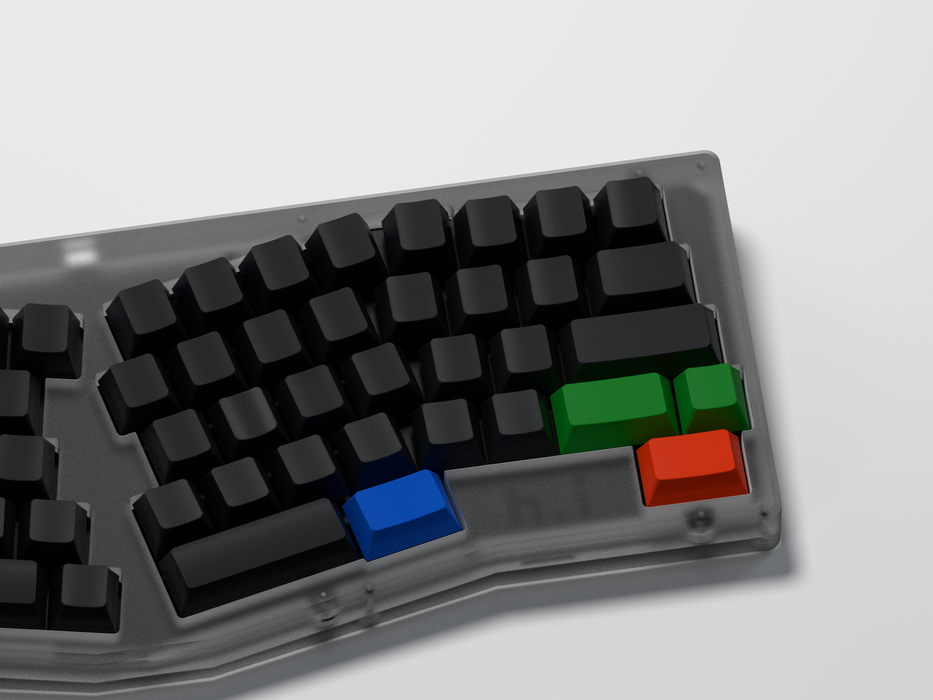 GMK CYL Blanks keycap set — Amano keyboard render, second view
