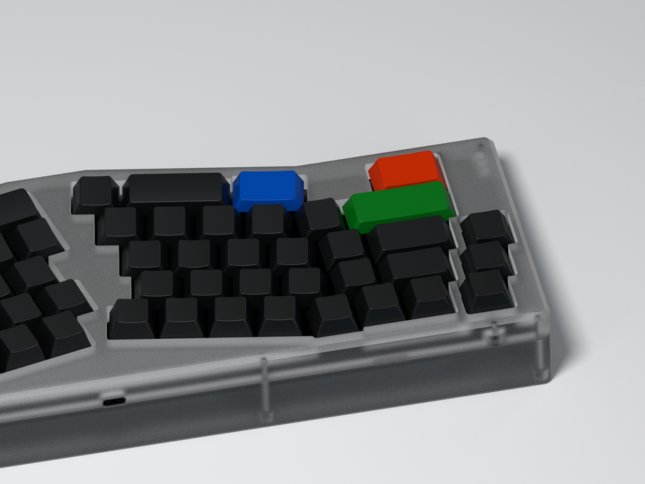 GMK CYL Blanks keycap set — Amano keyboard render