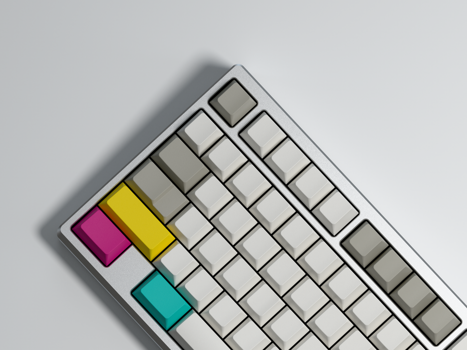 GMK CYL Blanks keycap set — Frog keyboard render