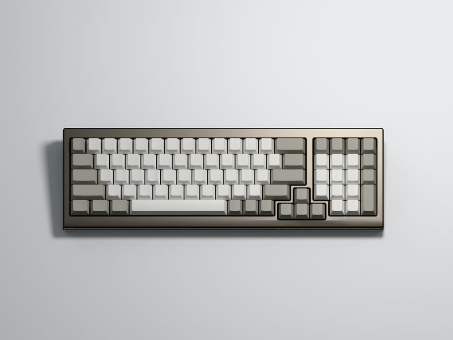 GMK CYL Blanks keycap set — Petrichor keyboard render, second view