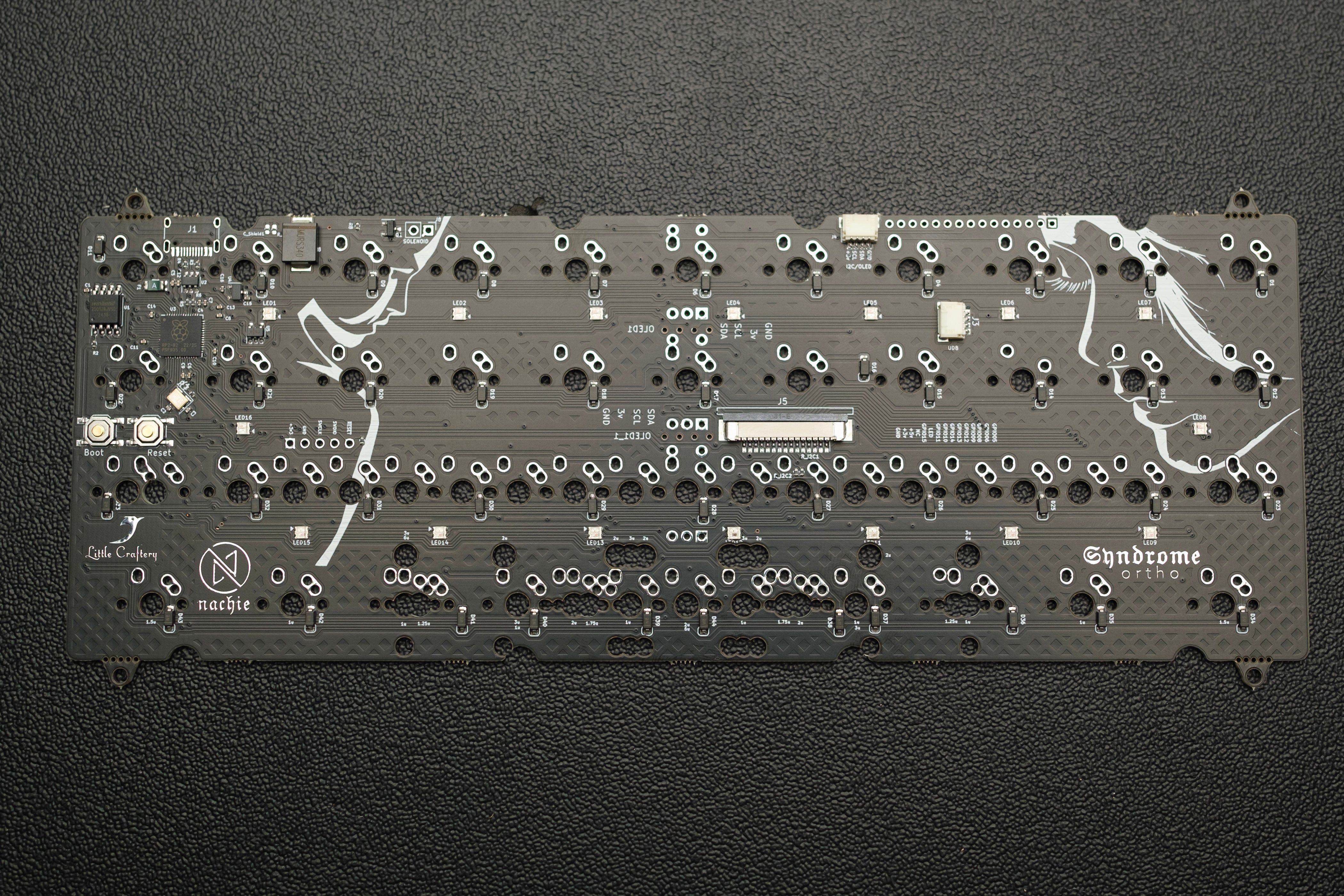Detour/Syndrome PCBs, Plates, Parts, and Mill-Max Service — RNDKBD